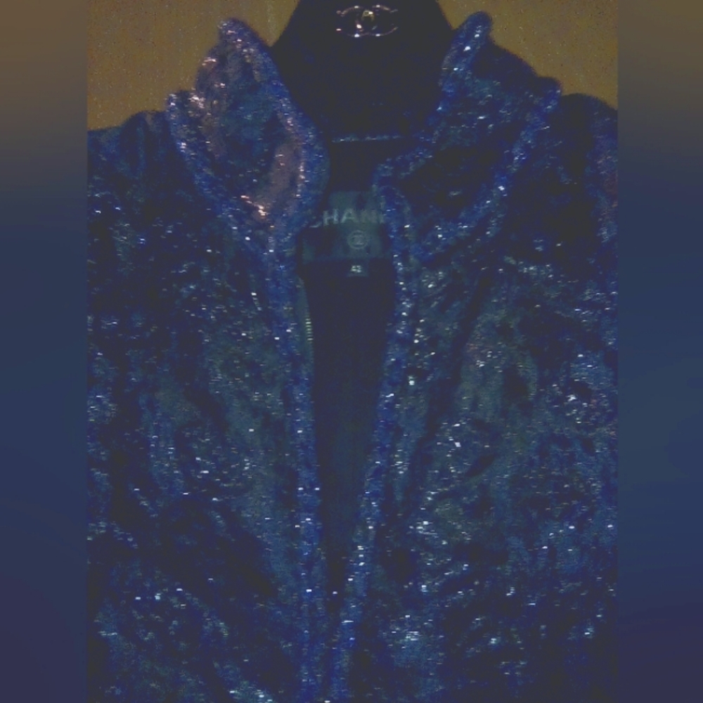 Chanel  royal blue and silver black size 40